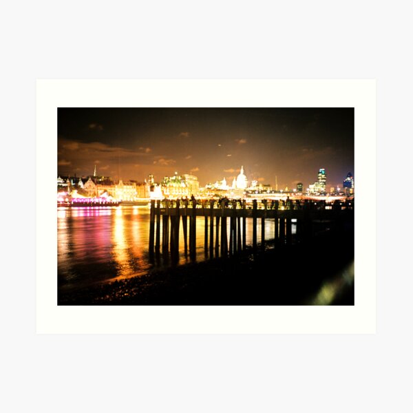 Southbank By Night Art Print