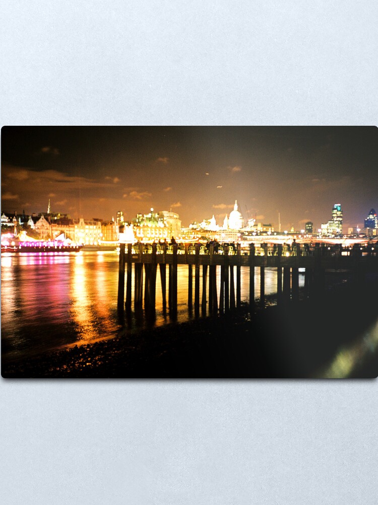 Alternate view of Southbank By Night Metal Print