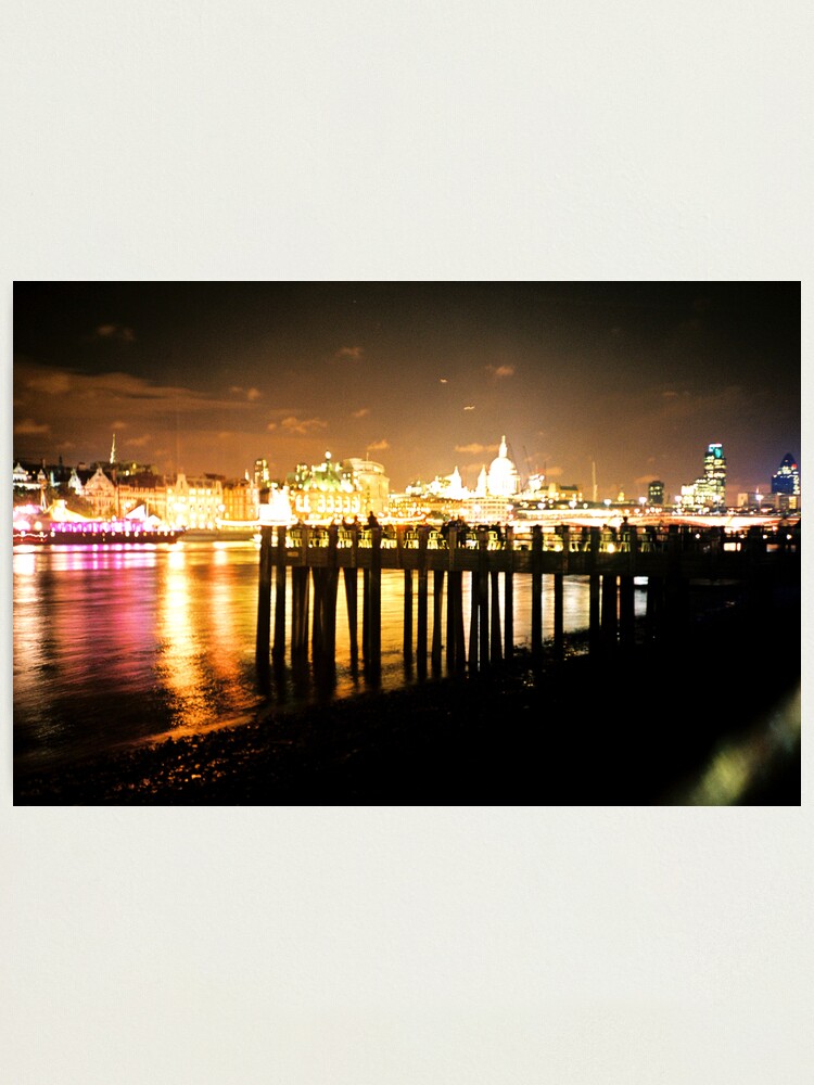 Alternate view of Southbank By Night Photographic Print