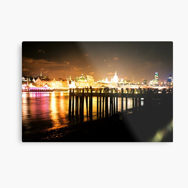 Southbank By Night Metal Print