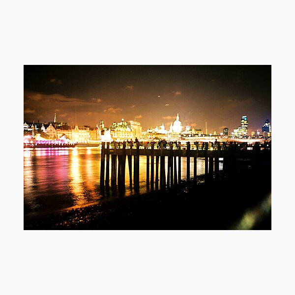 Southbank By Night Photographic Print