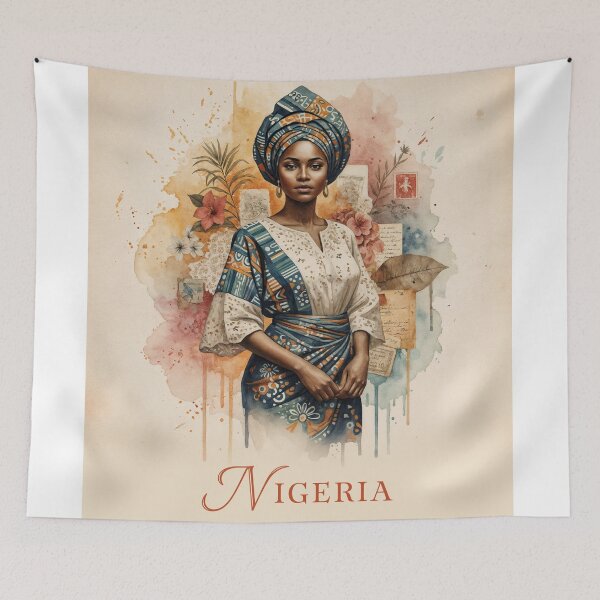 Item preview, Elegance of Heritage: Nigerian Beauty in Traditional Attire designed and sold by ForeverPrintsOK.