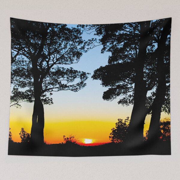 Item preview, Silhouetted Trees at Sunset In Skipton, Yorkshire, England designed and sold by Paul Thompson Photography.