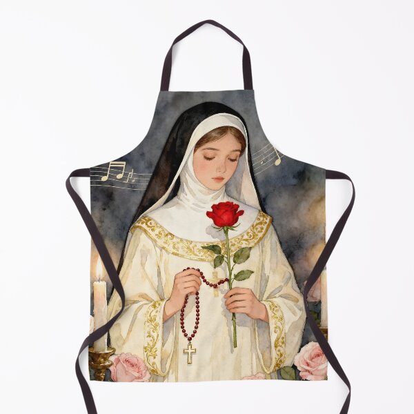 Item preview, Hildegard von Bingen – The Mystic of Light and Harmony | Spiritual Art by Sonia Sarkali designed and sold by SoniaSarkali.