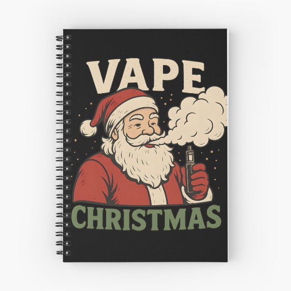 Item preview, Vape Christmas – Funny Santa Claus Vaping Retro Holiday Design designed and sold by House of Taste Vape Designs.