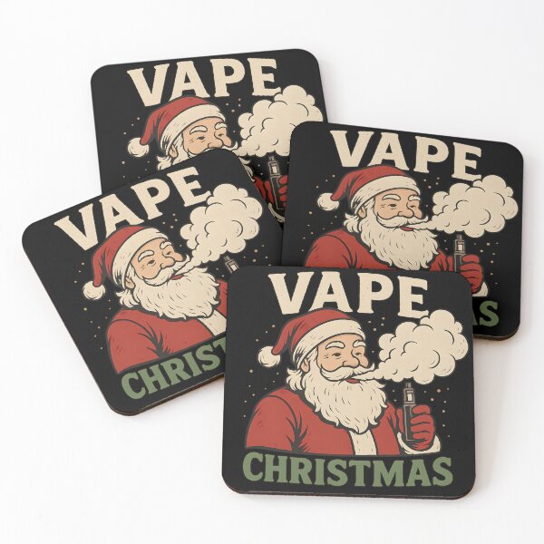 Item preview, Vape Christmas – Funny Santa Claus Vaping Retro Holiday Design designed and sold by House of Taste Designs.