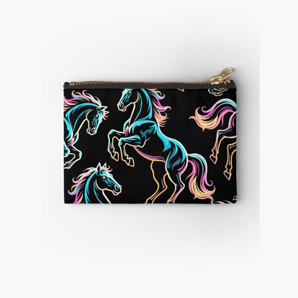 Artikelvorschau, Wild Horse Neon Glitch Farben entworfen und verkauft von BluedarkArt.