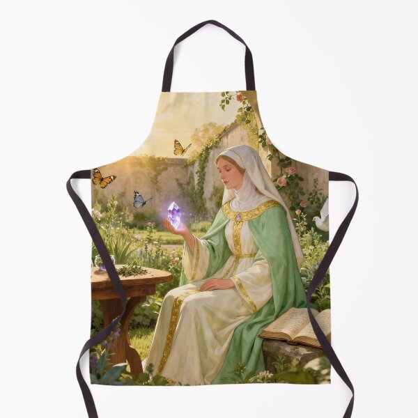 Item preview, Hildegard von Bingen – The Mystic of Light and Harmony | Spiritual Art by Sonia Sarkali designed and sold by SoniaSarkali.