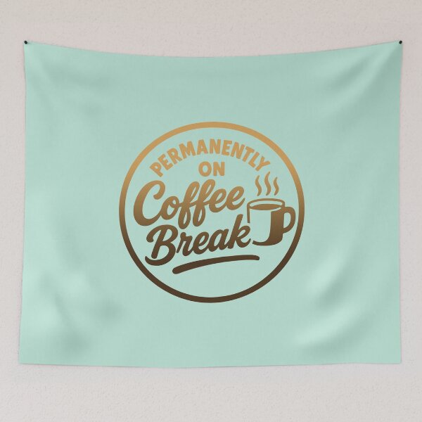 Item preview, Permanently on Coffee Break – Funny Coffee Lover Retro designed and sold by SnappyPNG.