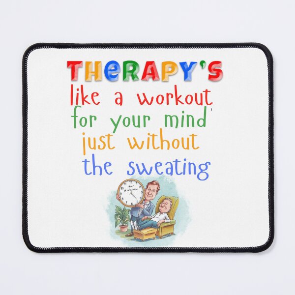 Item preview, Funny Therapist Shirt – Mental Reps Only, No Sweat Required | Humor for Psychologists & Counselors, self-care humor shirt, funny psychology shirt, funny psychology mug, designed and sold by BrewtifulMugs.