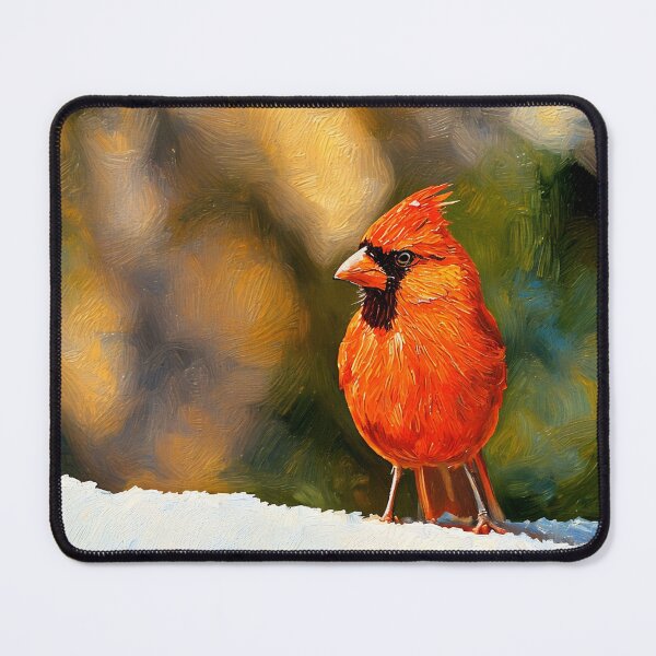Item preview, Red Cardinal Oil Painting designed and sold by tomorrowsart.