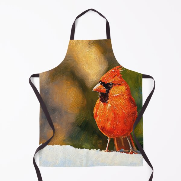 Item preview, Red Cardinal Oil Painting designed and sold by tomorrowsart.