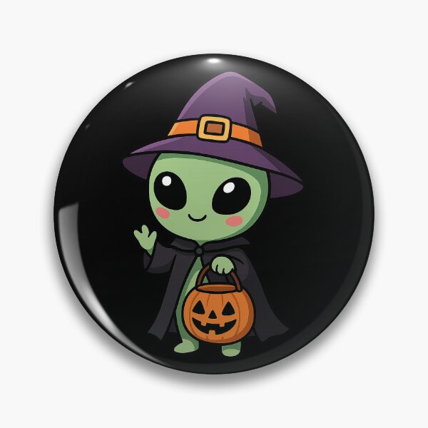 Item preview, Cute Alien Halloween Costume Pumpkin Witch Hat designed and sold by YnMstudio25.