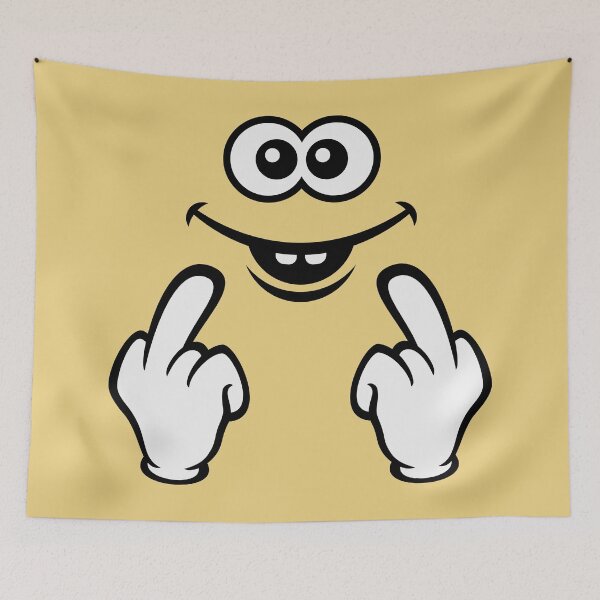 Item preview, Smiling Face – Stinky Finger (Fuck You / Piss Off) designed and sold by MrFaulbaum.