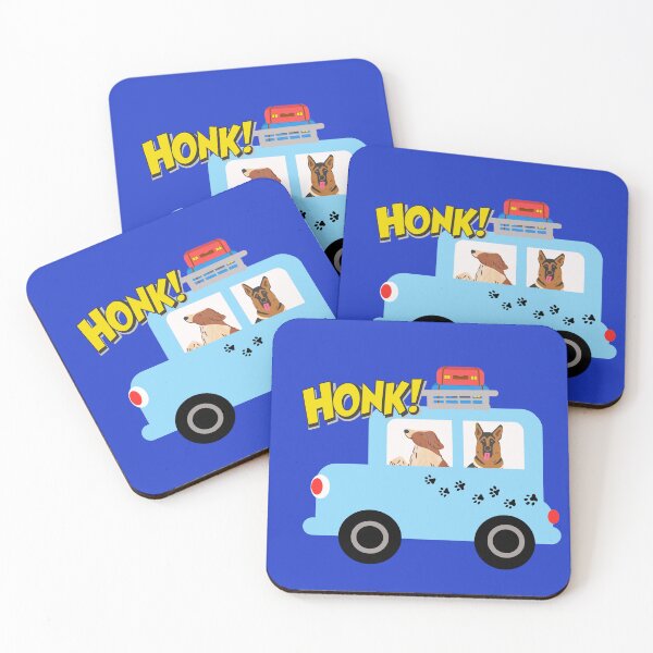 Item preview, Honk! Dog Road Trip Adventure – Cute Travel Pals Design designed and sold by TheBeeKindSpace.