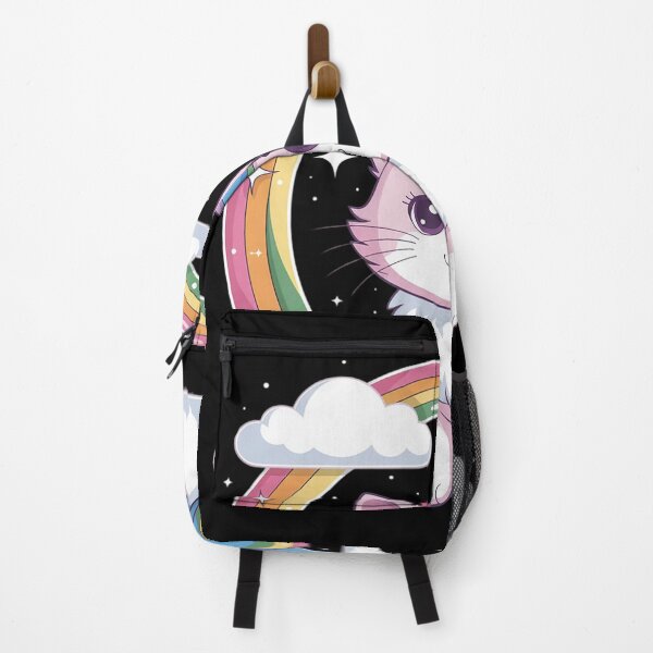 Item preview, Cute Unicorn Cat Adorable Smiling Rainbow designed and sold by MonsterBuddiess.