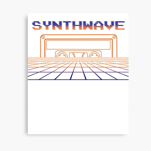 Synthwave, Retrowave Design For The Eighties Music Lovers Canvas Print