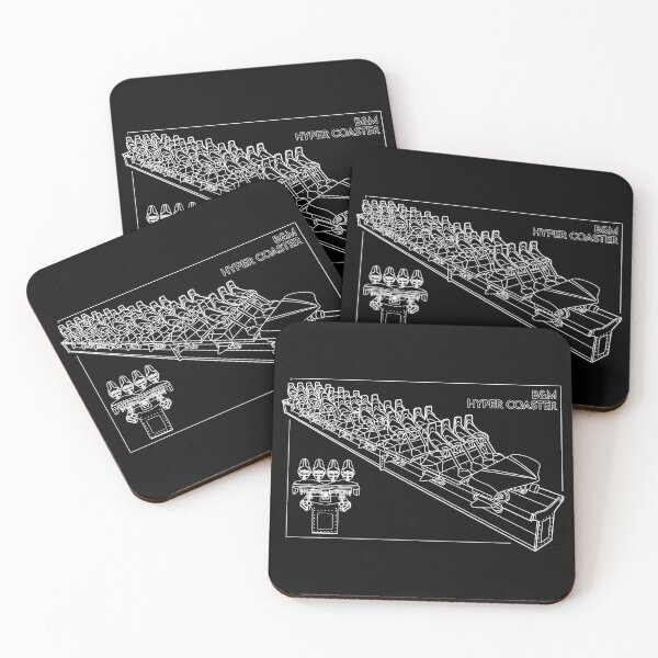 Item preview, B&M Hyper Coaster Blueprint designed and sold by CoasterMerch.