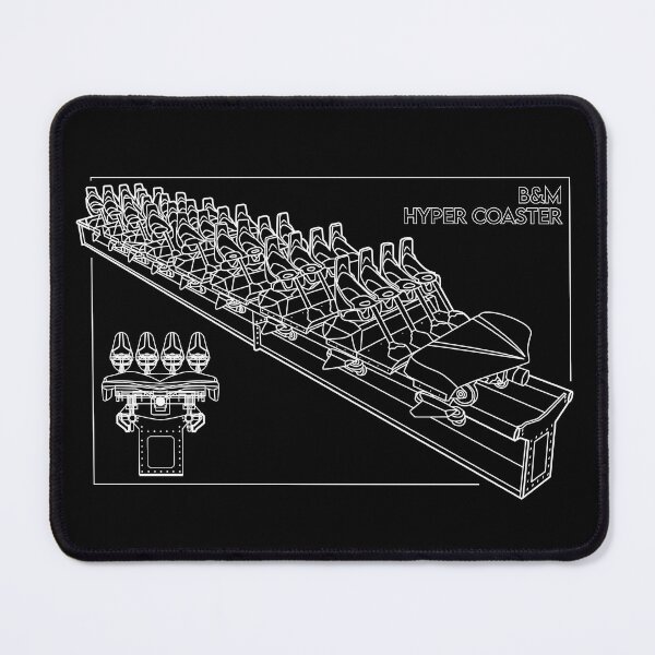 Item preview, B&M Hyper Coaster Blueprint designed and sold by CoasterMerch.
