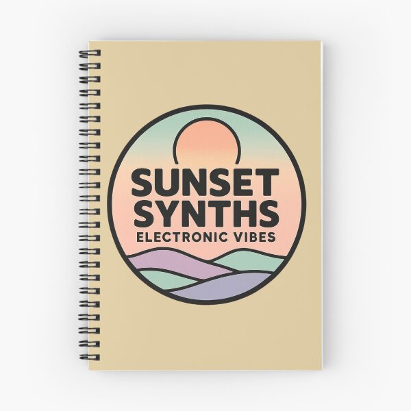 Item preview, Sunset Synths – Electronic Vibes Retro Design designed and sold by |TRSSHOP|.
