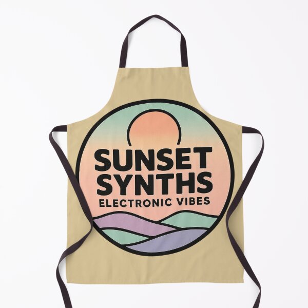 Item preview, Sunset Synths – Electronic Vibes Retro Design designed and sold by |TRSSHOP|.