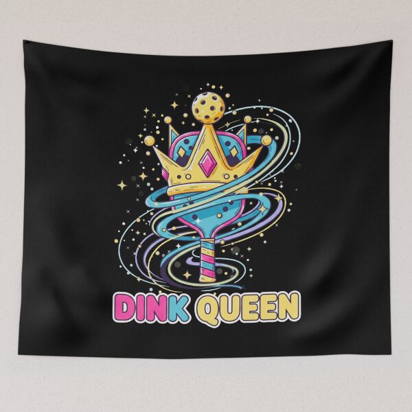 Item preview, Girls Dink Queen Pickleball Paddle Crown Tee | Funny Pickleball Gift for Women Players designed and sold by 519xdesign.