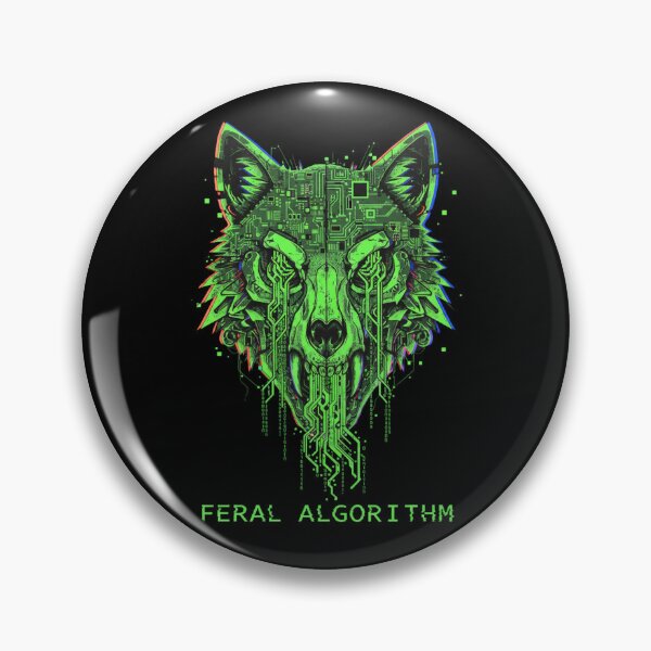 Aperçu de l'œuvre Feral Algorithm - Crâne de loup cybernétique créée et vendue par PanGieroj.