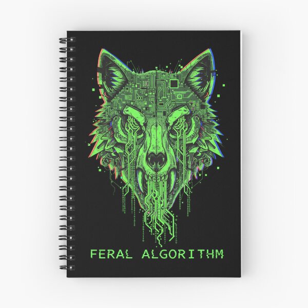 Aperçu de l'œuvre Feral Algorithm - Crâne de loup cybernétique créée et vendue par PanGieroj.