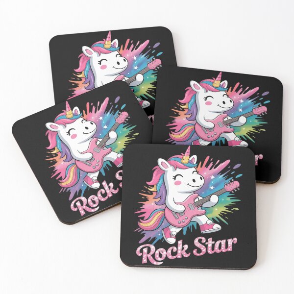 Item preview, Cute Unicorn Rock star Guitar Rockin' music singer designed and sold by MonsterBuddiess.