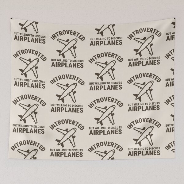 Item preview, Introverted But Willing To Discuss Airplanes Aviation Lover designed and sold by KLArtzStore.