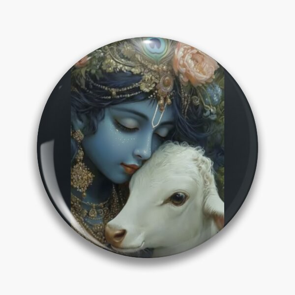 Item preview, krishna with calf designed and sold by ritusdesigns.