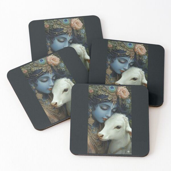 Item preview, krishna with calf designed and sold by ritusdesigns.