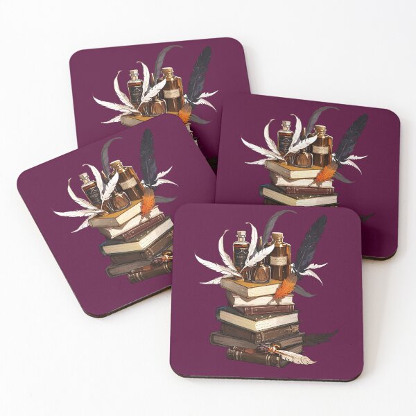 Item preview, Antique Academia Sticker Pack – Vintage Books, Quill Pen & Wax Seal Design designed and sold by TheArtOfChaa.