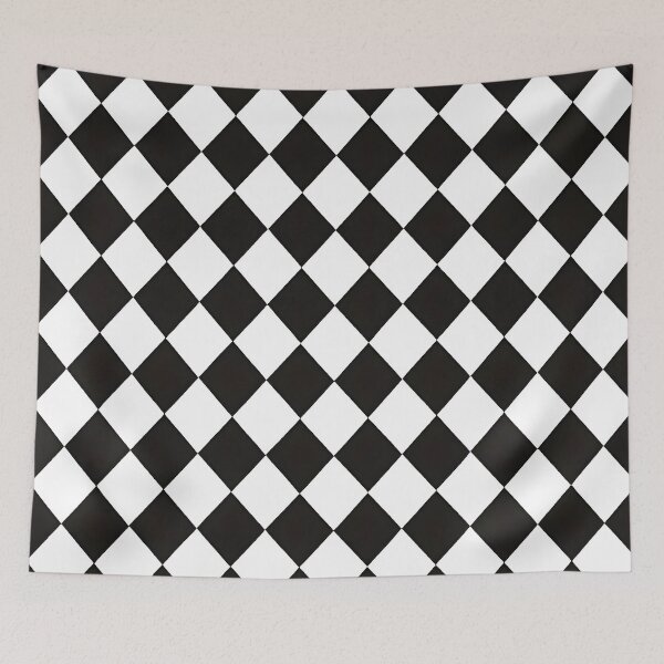 Item preview, Minimalist Black and White Checkerboard Pattern designed and sold by PandaTShirtShop.