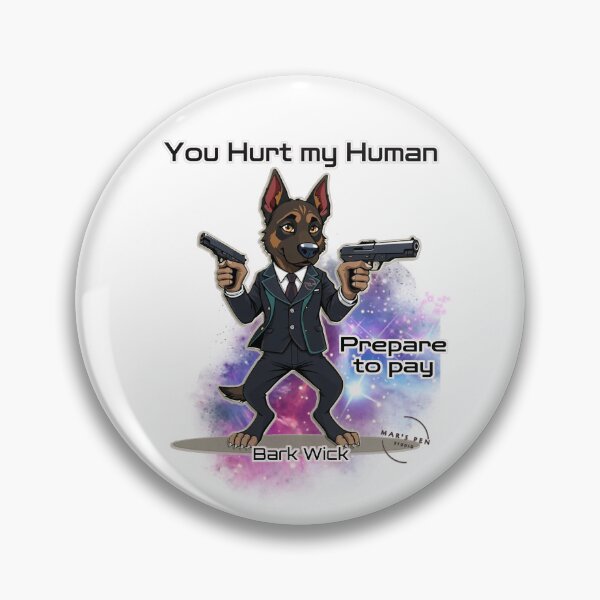 Item preview, Bark Wick – Dog Action Hero (Jhon Wick style) designed and sold by Mars.Pen.Studio.