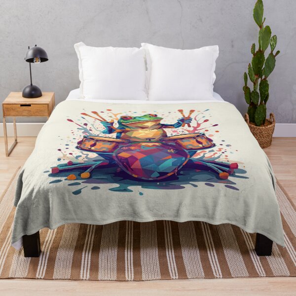 Item preview, Rhythm Frog – Geometric Drummer designed and sold by Lumive.