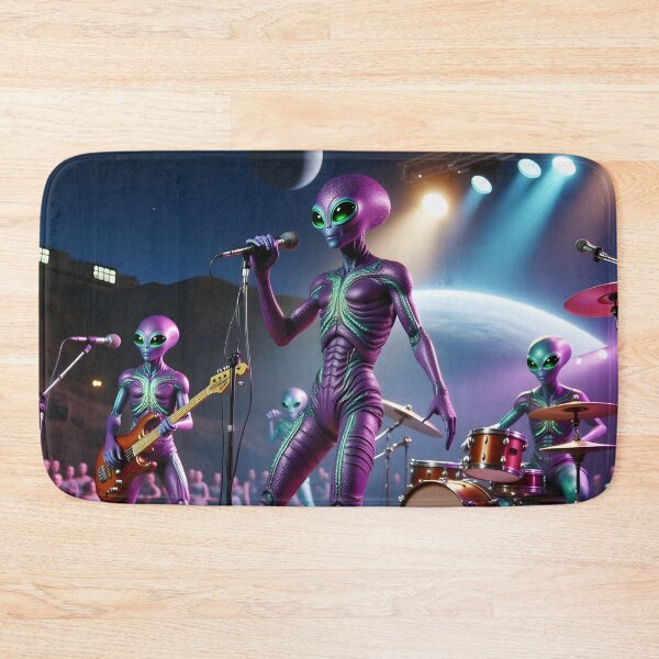 Item preview, Alien Band Performing on Stage designed and sold by Roanemermaid.