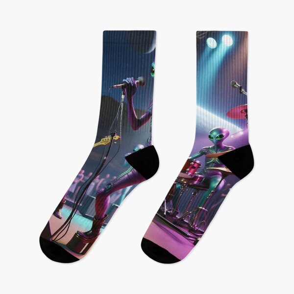Item preview, Alien Band Performing on Stage designed and sold by Roanemermaid.