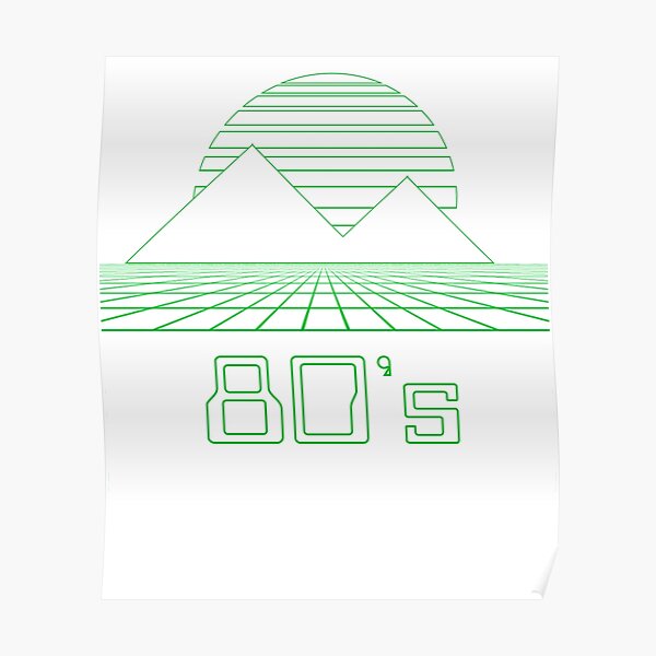 Synthwave, Retrowave Design For The Eighties Music Lovers Poster