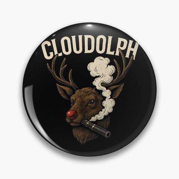 Item preview, Cloudolph – Edgy Vape Reindeer Christmas Design | Rudolph the Cloud Chaser designed and sold by House of Taste Vape Designs.