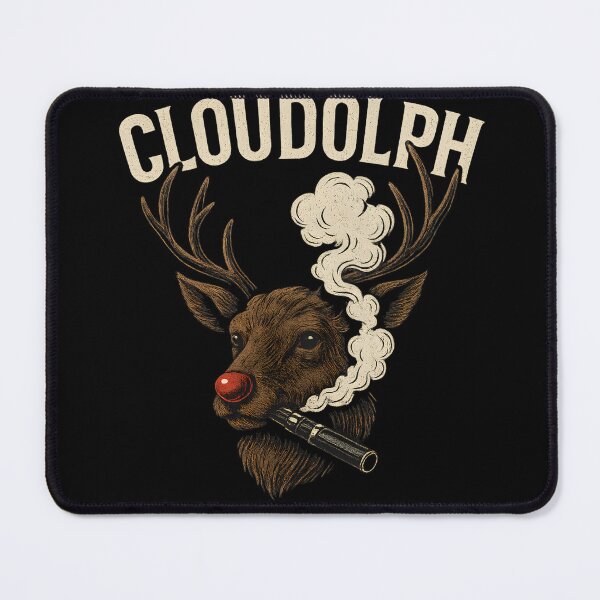 Item preview, Cloudolph – Edgy Vape Reindeer Christmas Design | Rudolph the Cloud Chaser designed and sold by House of Taste Vape Designs.