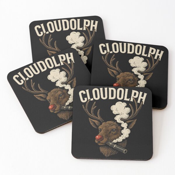 Item preview, Cloudolph – Edgy Vape Reindeer Christmas Design | Rudolph the Cloud Chaser designed and sold by House of Taste Designs.