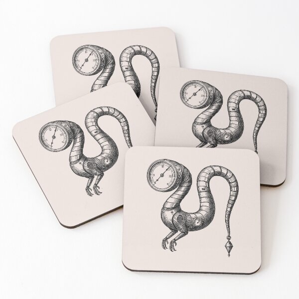 Item preview, The Barometric Serpent – Atmospheric Machine | Steampunk Engraving designed and sold by Tattee.