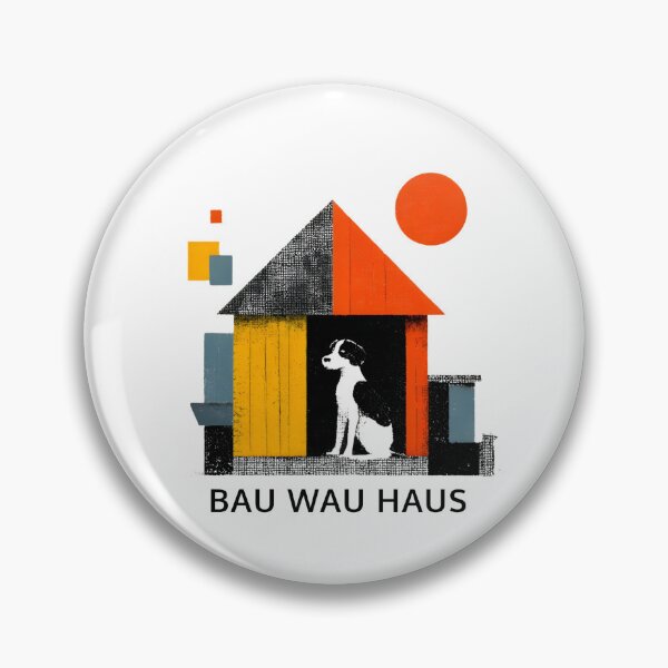 Item preview, Bau Wau House Bauhaus Architecture Funny Design designed and sold by ambystomatees.