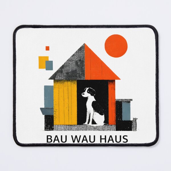 Item preview, Bau Wau House Bauhaus Architecture Funny Design designed and sold by ambystomatees.