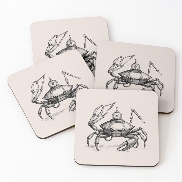 Item preview, The Surveyor Crab – Mechanical Explorer | Victorian Steampunk Design designed and sold by Tattee.