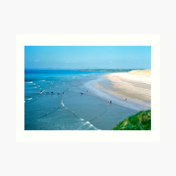 Tullan Strand Tilt-Shift Art Print