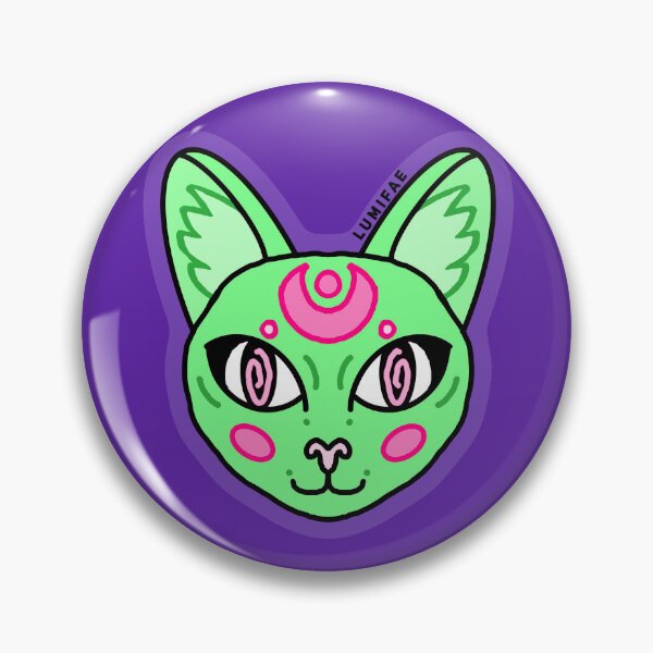 Item preview, Celestial Circus Alien Hypno Cat designed and sold by lumijoanna.