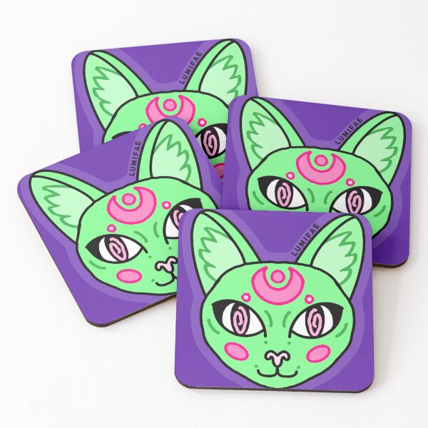 Item preview, Celestial Circus Alien Hypno Cat designed and sold by lumijoanna.