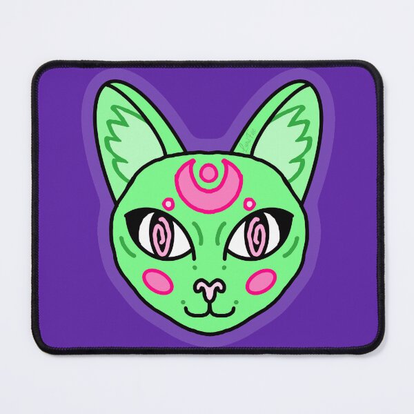 Item preview, Celestial Circus Alien Hypno Cat designed and sold by lumijoanna.